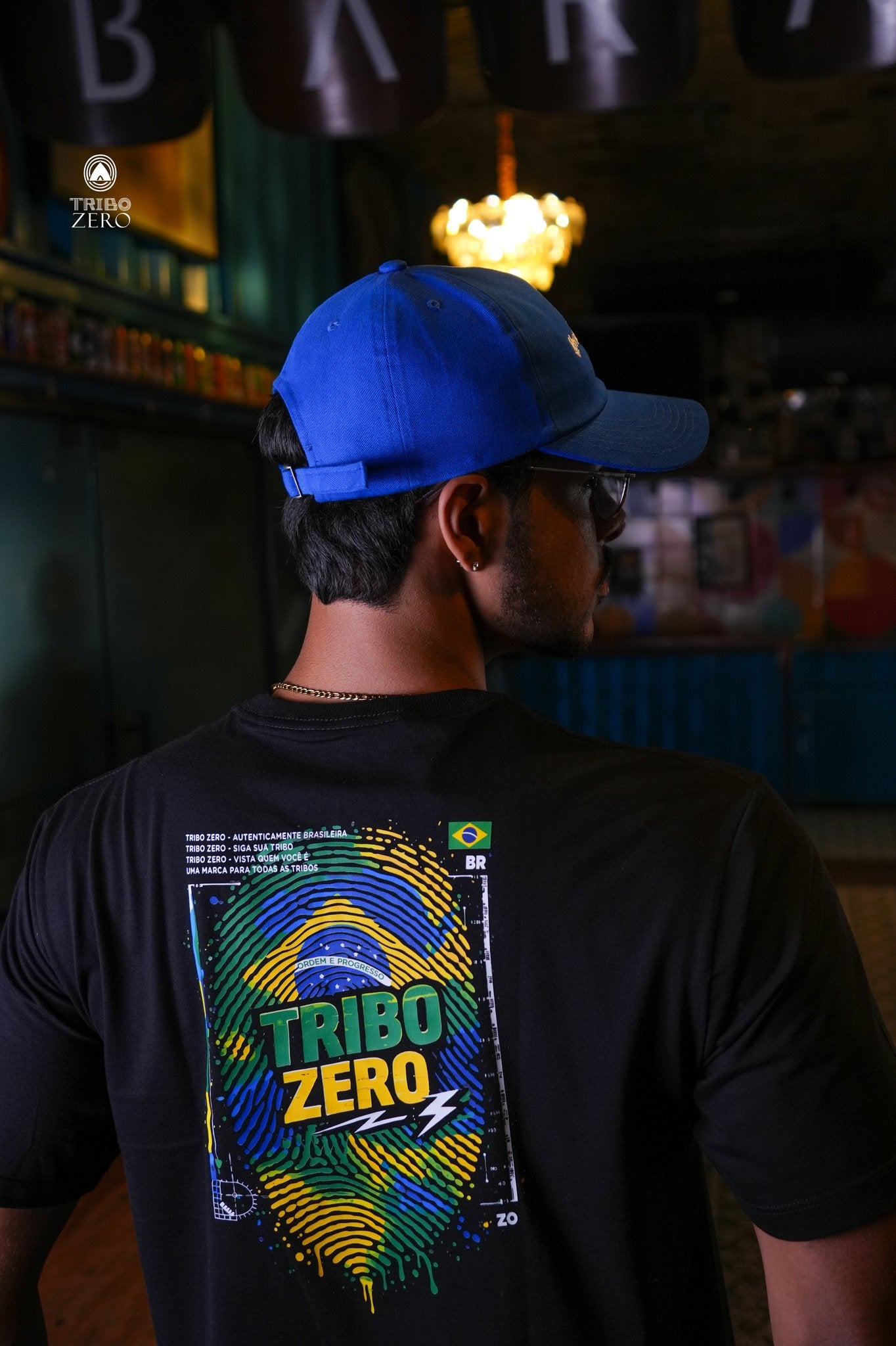 Camiseta Digital Brasileira Preta - Tribo Zero - com boné