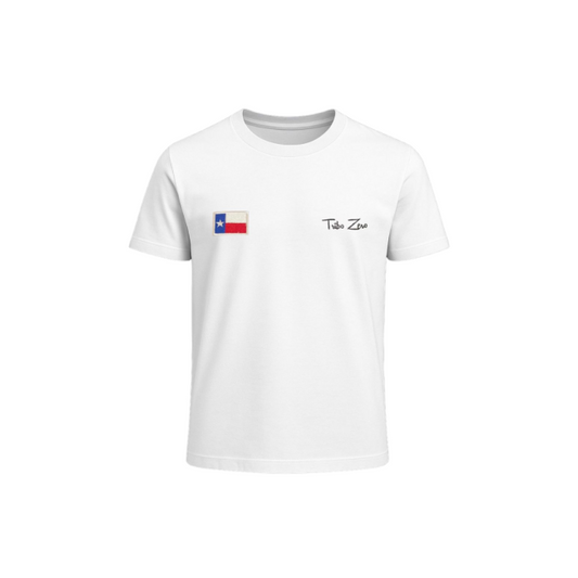 Camiseta TZ | Branca | Texas | Tribo Z. Bordado - Tribo Zero
