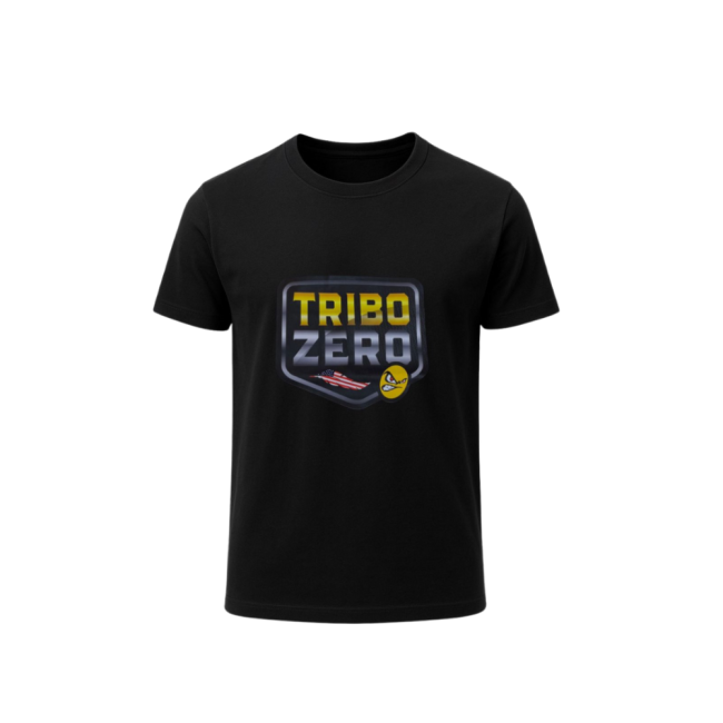 Camiseta TZ | Preta | Logo chapado. - Tribo Zero