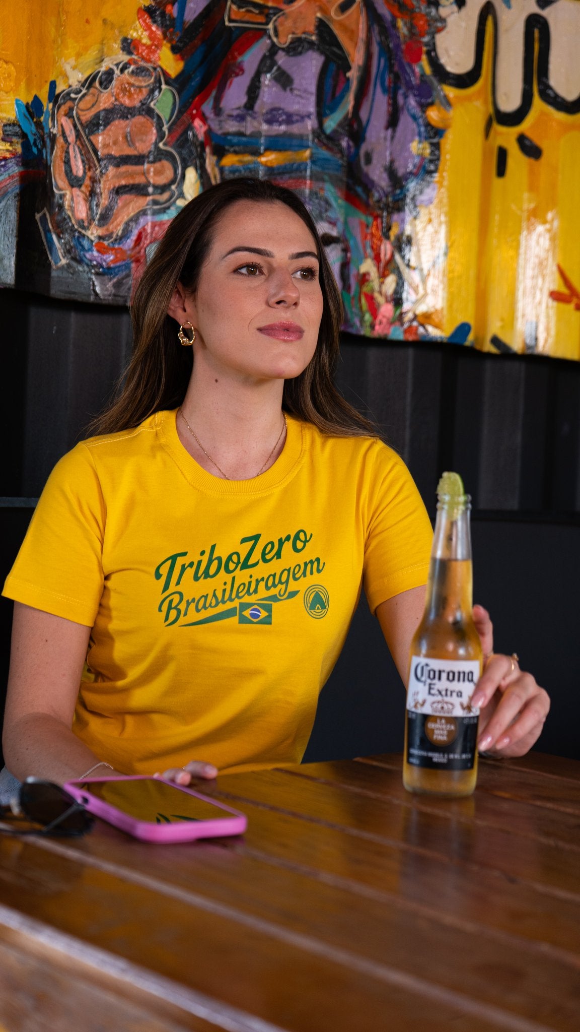 Camiseta Babylook Feminina Brasil na Copa - TZ015