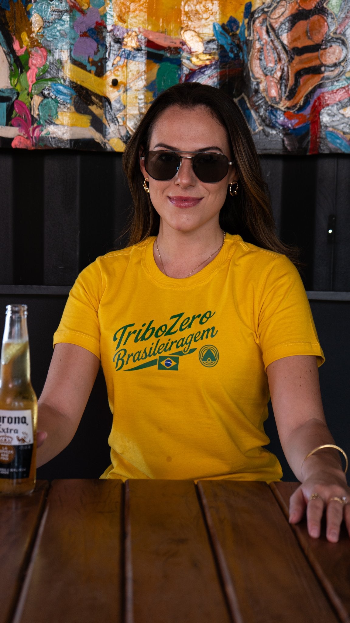 Camiseta Babylook Feminina Brasil na Copa - TZ015