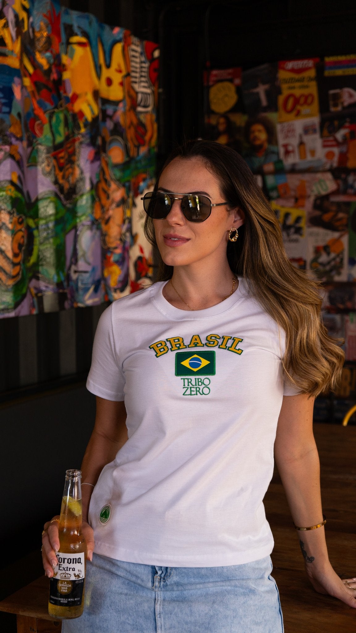 Camiseta Babylook Feminina Orgulho do Brasil - TZ016
