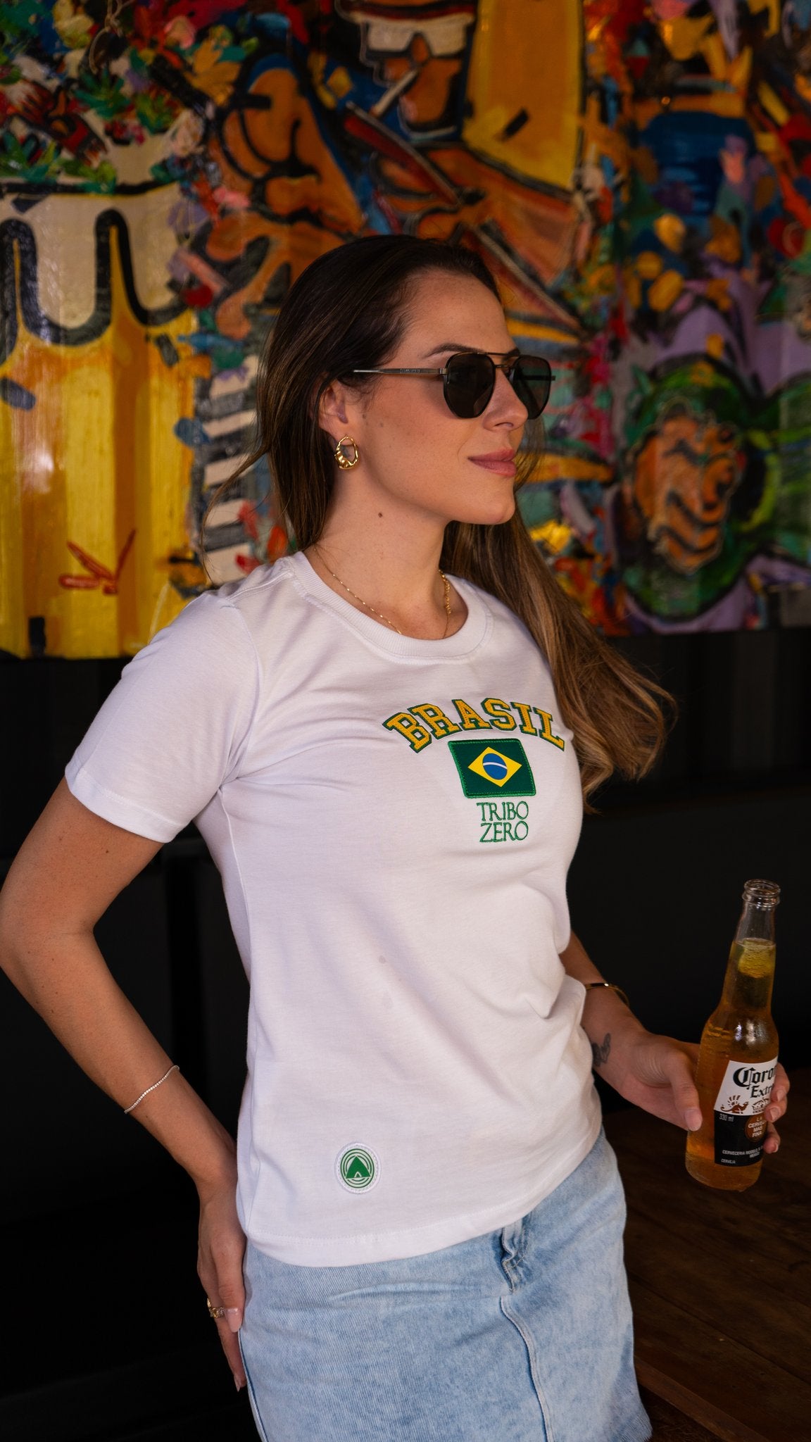 Camiseta Babylook Feminina Orgulho do Brasil - TZ016