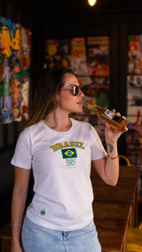 Camiseta Babylook Feminina Orgulho do Brasil - TZ016